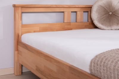 Doppelbett "Merci" 140x200 Buche massiv bio geölt