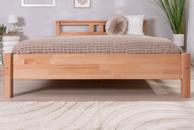 Doppelbett "Merci" 140x200 Buche massiv bio geölt