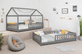 2-in-1 Hausbett Bodenbett "Duo" 90x200 Kiefer Massiv