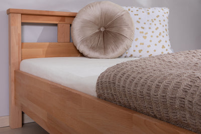 Einzelbett "Merci" 100x200 Buche massiv bio geölt