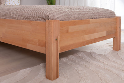 Einzelbett "Merci" 100x200 Buche massiv bio geölt