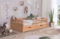 Bodenbett Einzelbett "Mio" 120x200 Buche massiv