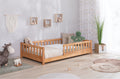 Bodenbett Einzelbett "Mio" 90x200 Buche massiv