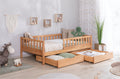 Bodenbett Einzelbett "Mio" 90x200 Buche massiv