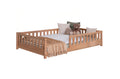 Bodenbett Einzelbett "Mio" 140x200 Buche massiv