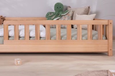 Bodenbett Einzelbett "Mio" 100x200 Buche massiv