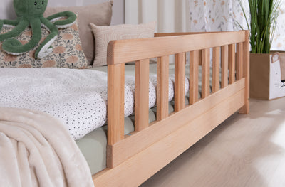 Bodenbett Einzelbett "Mio" 100x200 Buche massiv
