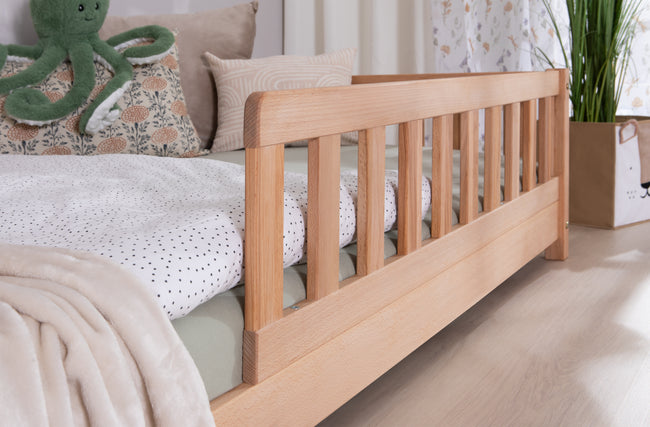 Bodenbett Einzelbett "Mio" 100x200 Buche massiv