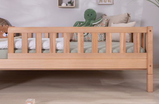 Bodenbett Einzelbett "Mio" 100x200 Buche massiv