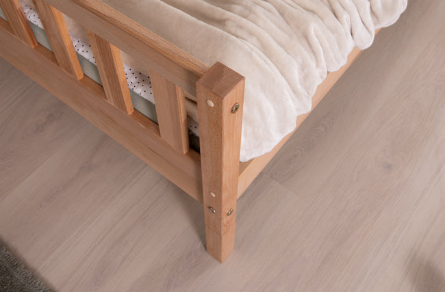 Bodenbett Einzelbett "Mio" 100x200 Buche massiv