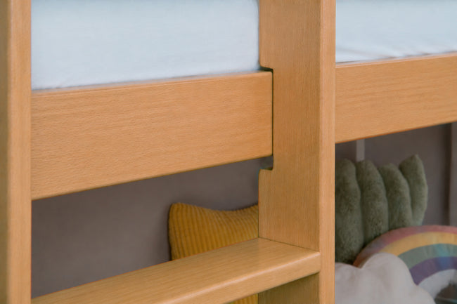 Etagenbett "Lupo" 90x200 Buche massiv