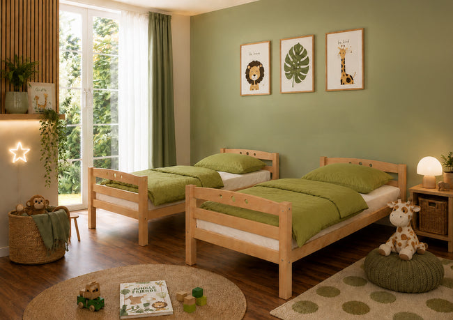 Etagenbett "Lupo" 90x200 Buche massiv