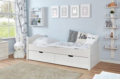 Funktionsbett Einzelbett "Leni" 100x200 Kiefer massiv