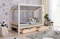 Kinderbett Fußballbett "Kimi" 90x200 Kiefer massiv
