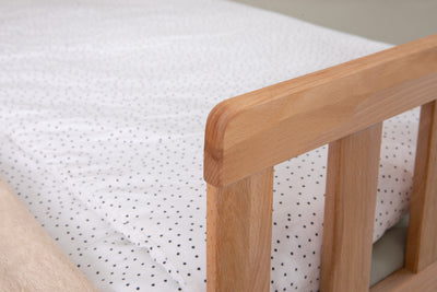 2-in-1 Hausbett Bodenbett "Duo" 100x200 Buche massiv