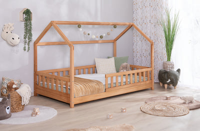 Hausbett Duo Buche 100x200 ohne Leiste #Ohne