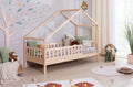 Kinderbett Hausbett "Lou" 90x200 Kiefer Massiv