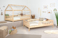 2-in-1 Hausbett Bodenbett "Duo" 90x200 Kiefer Massiv