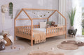 2-in-1 Hausbett Bodenbett "Duo" 120x200 Buche massiv