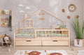 Hausbett Bodenbett "Loki" 90x200 Kiefer Massiv