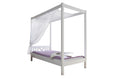 Himmelbett Einzelbett "LaLuna" 90x200 Kiefer massiv