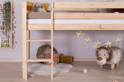 Hochbett "Malte" 90x200 Kiefer massiv