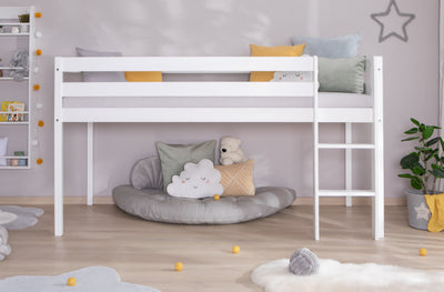 Hochbett "Malte" 90x200 Kiefer massiv