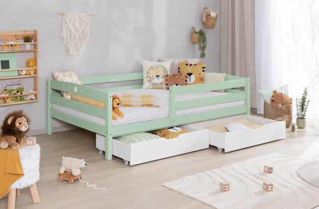 Einzelbett Kinderbett "Eli" 120x200 Kiefer massiv