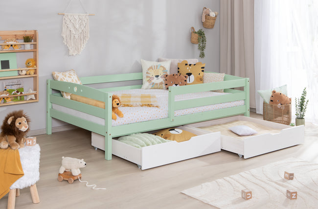 Einzelbett Kinderbett "Eli" 120x200 Kiefer massiv