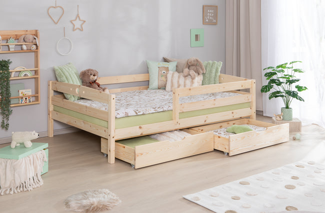 Einzelbett Kinderbett "Eli" 120x200 Kiefer massiv