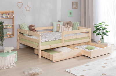 Einzelbett Kinderbett "Eli" 120x200 Kiefer massiv