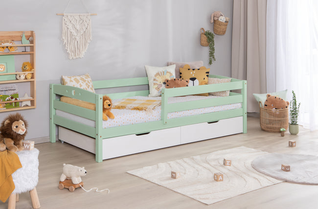 Einzelbett Kinderbett "Eli" 90x200 Kiefer massiv