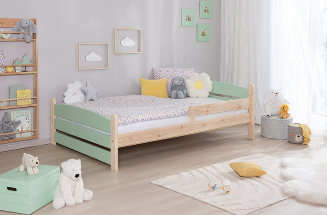 Kinderbett Einzelbett "Mello" 120x200 Kiefer massiv
