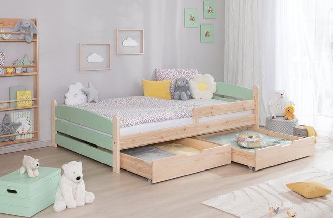 Kinderbett Einzelbett "Mello" 120x200 Kiefer massiv