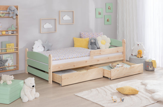 Kinderbett Einzelbett "Mello" 90x200 Kiefer massiv