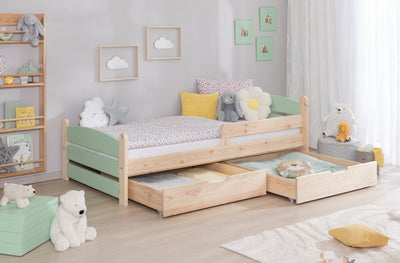 Kinderbett Einzelbett "Mello" 90x200 Kiefer massiv