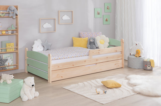 Kinderbett Einzelbett "Mello" 90x200 Kiefer massiv