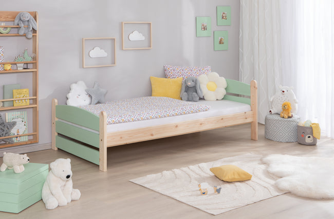 Kinderbett Einzelbett "Mello" 90x200 Kiefer massiv