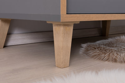 Kleiderschrank mit Stauraum "Thilo" 2-türig