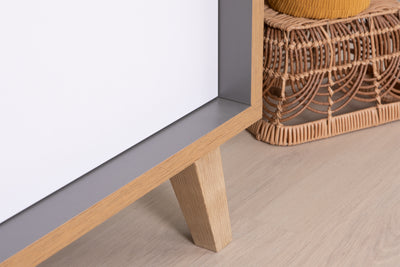 Kleiderschrank mit Stauraum "Thilo" 2-türig