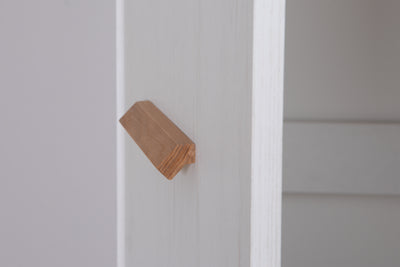 Kleiderschrank "Mara" 2-türig Weiß-Natur