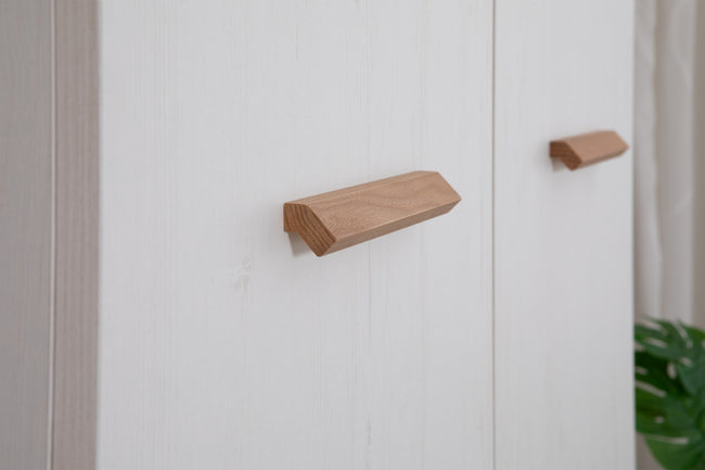 Kleiderschrank "Mara" 2-türig Weiß-Natur