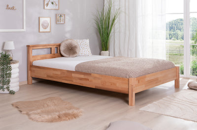 Doppelbett "Merci" 140x200 Buche massiv bio geölt