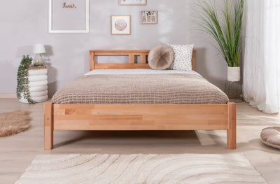 Doppelbett "Merci" 140x200 Buche massiv bio geölt