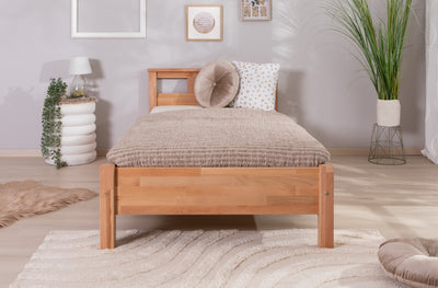 Einzelbett "Merci" 100x200 Buche massiv bio geölt