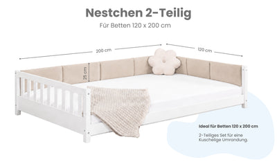 Kinderbett Nestchen – Bettumrandung für 120x200 cm