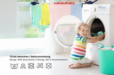 Kinderbett Nestchen – Bettumrandung für 90x200 cm