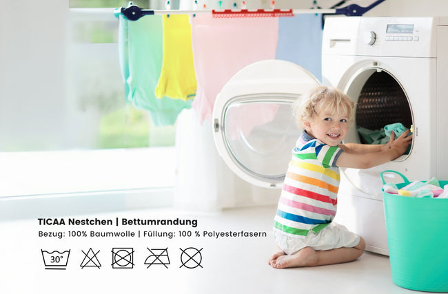 Kinderbett Nestchen – Bettumrandung für 90x200 cm