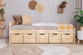 Stauraumbett Seniorenbett "Loni" 120x200 Kiefer massiv