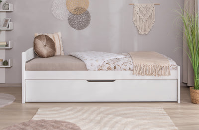 Stauraumbett Seniorenbett "Loni" 120x200 Kiefer massiv